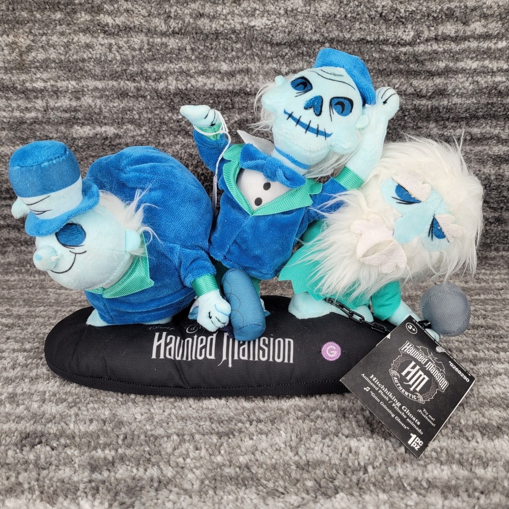 Disney Haunted Mansion Hitchhiking Ghosts Animated Plush Spooky